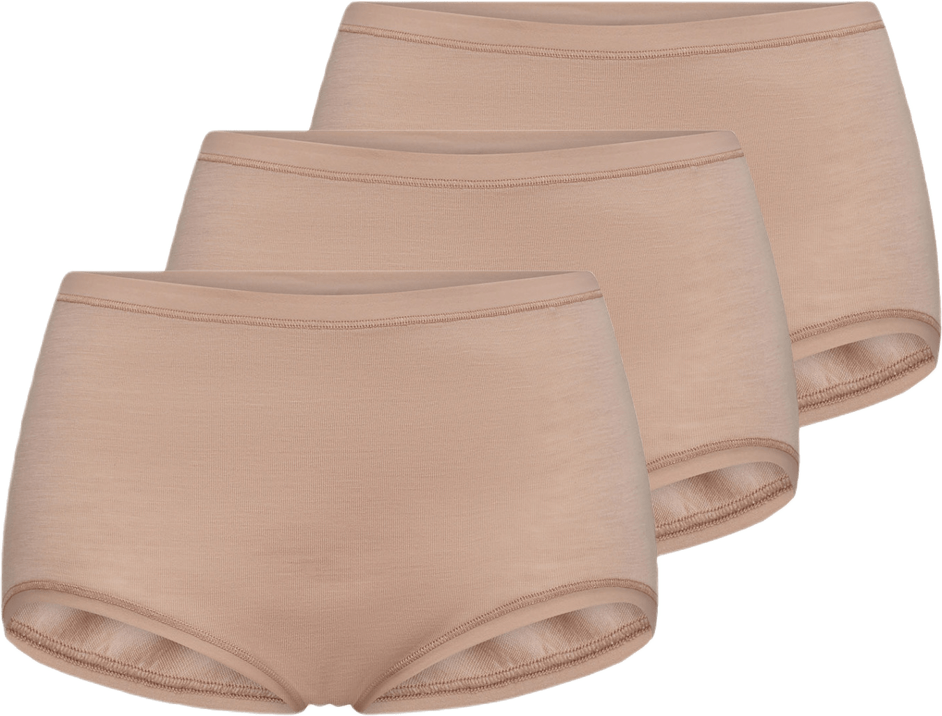 3-pack Maxi Brief Ull, från JBS of Denmark, i färgen nude.