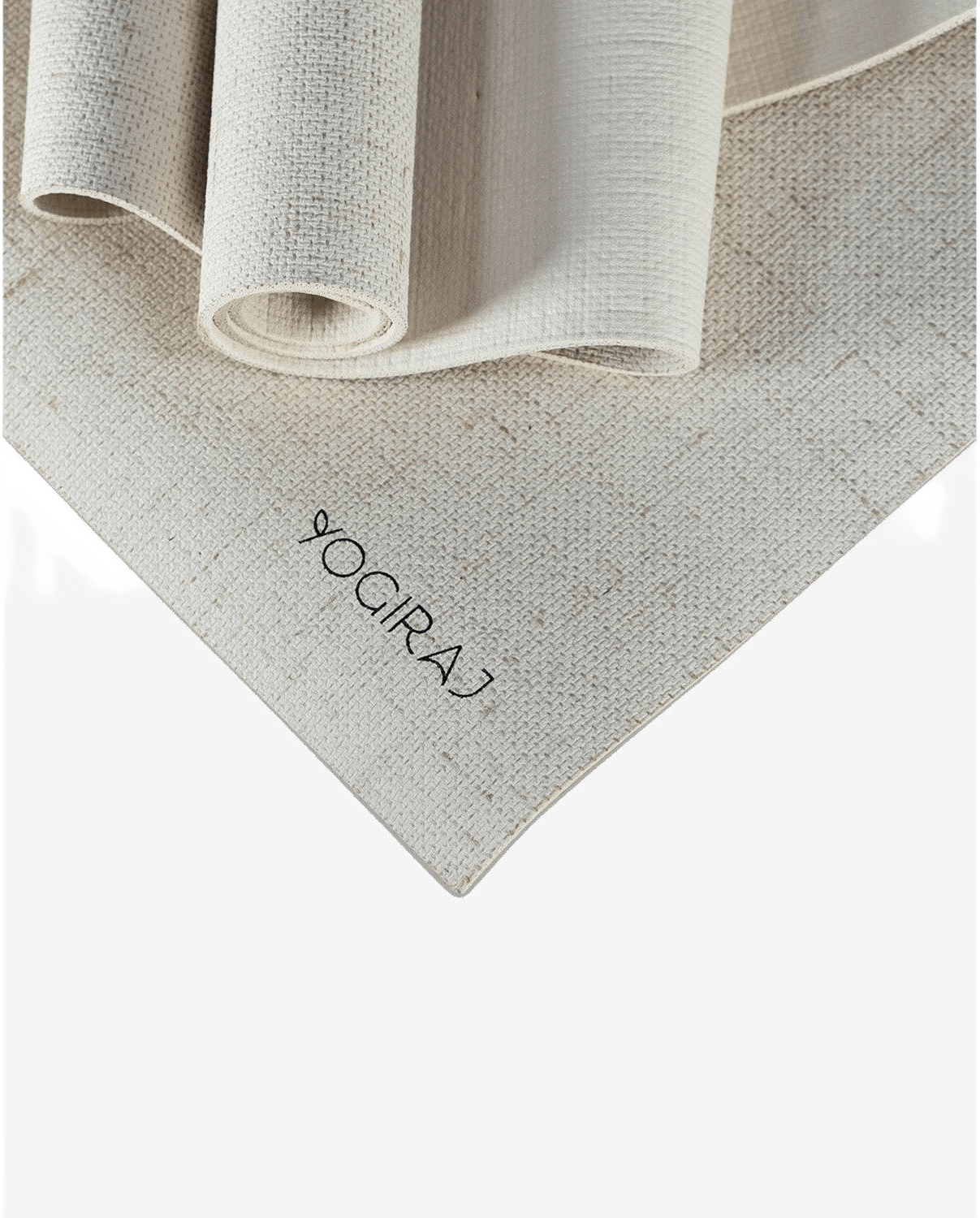 Yogamatta Organic Premium Mat, 6 Mm, från Yogiraj, i färgen natural.