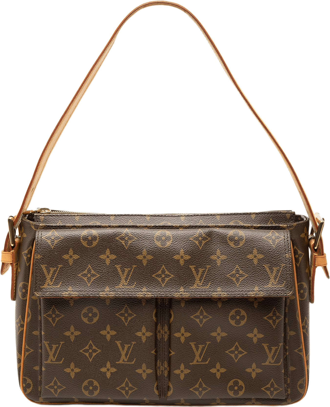 Louis Vuitton Monogram Viva Cite Gm, från Luxclusif, i färgen brun.