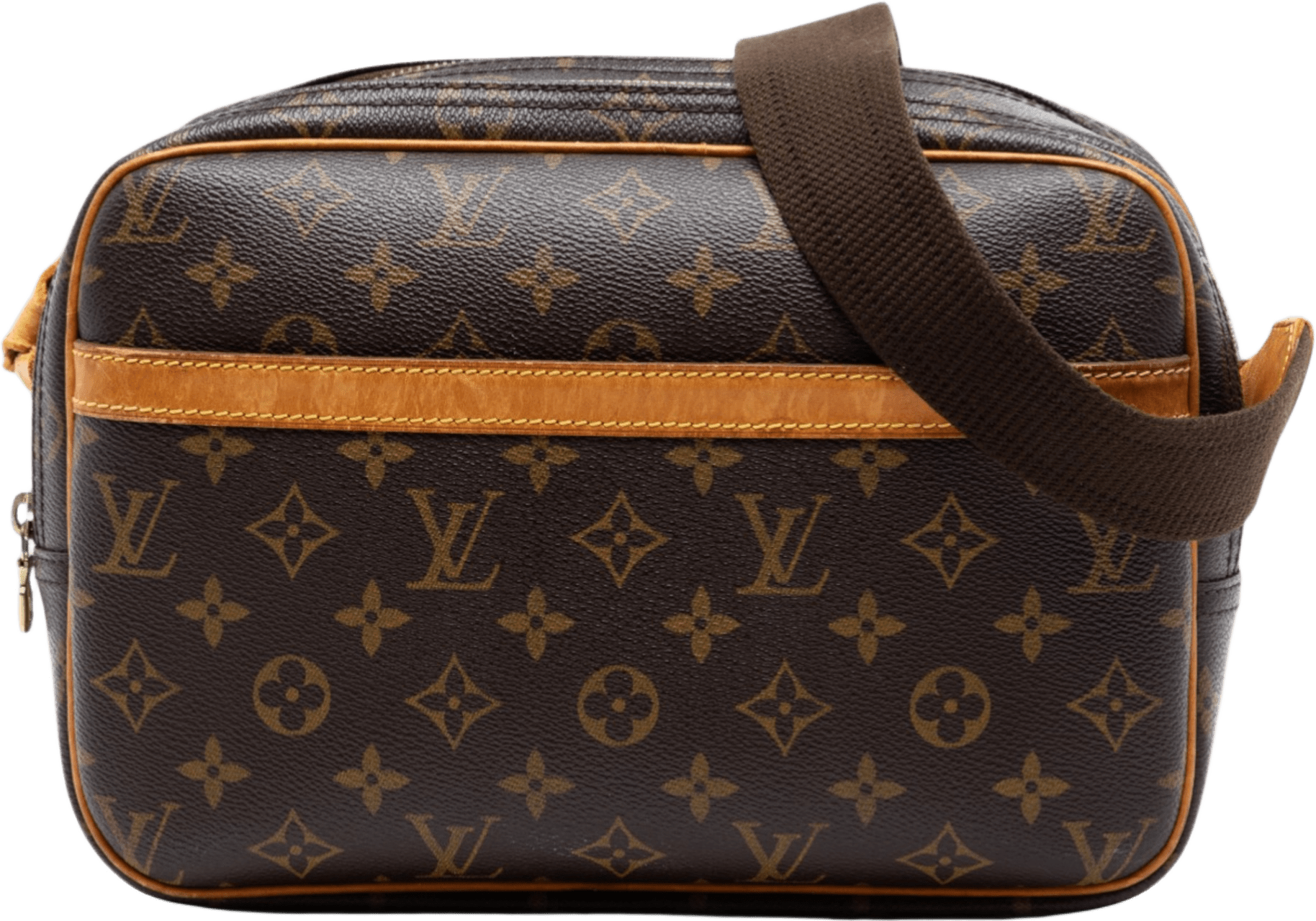 Louis Vuitton Monogram Reporter Pm, från Luxclusif, i färgen brown.