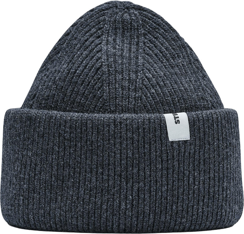 Beanie 01 Merino Chunky Fit, från Stiksen, i färgen dark grey.