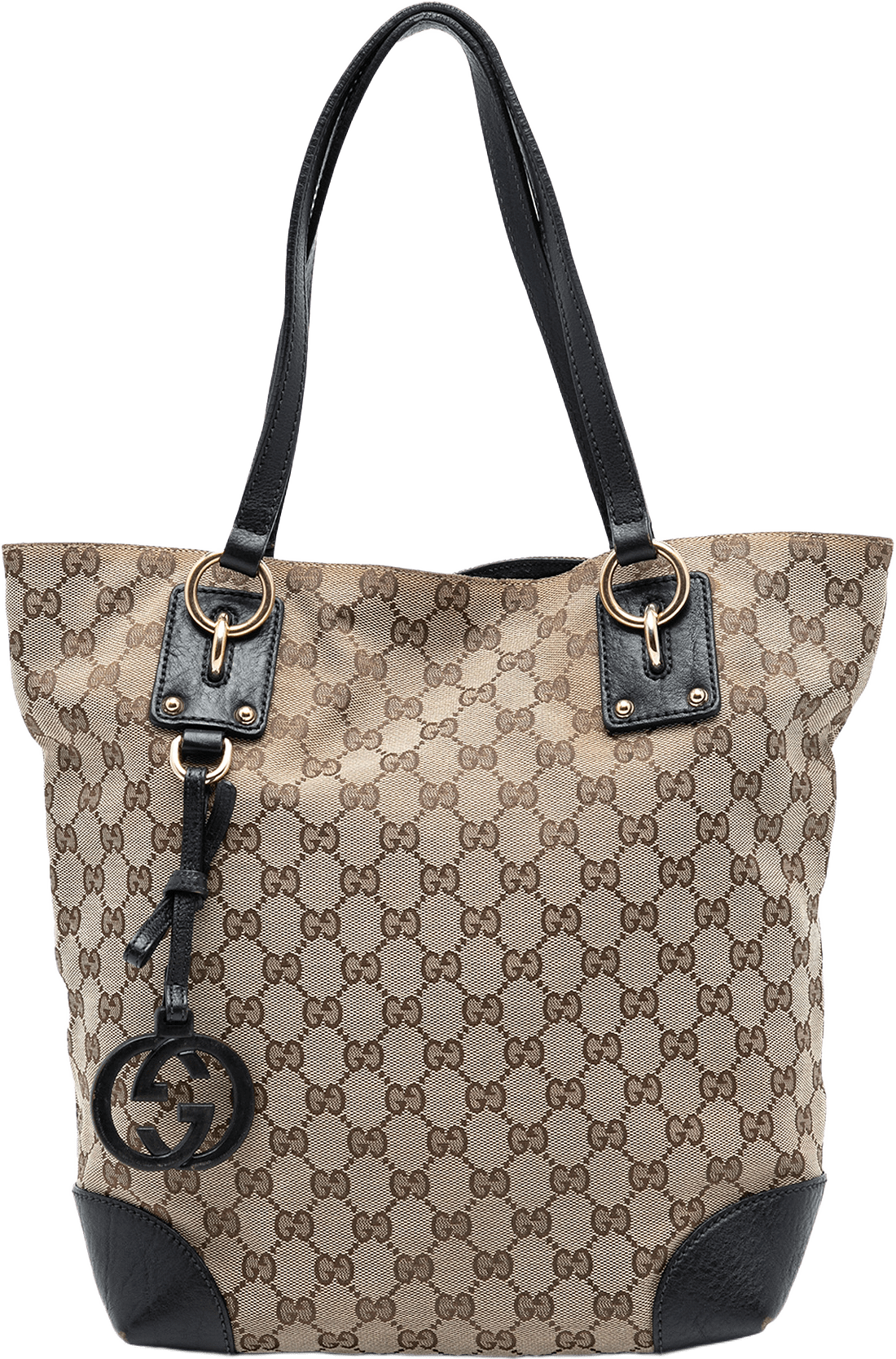 Gucci Gg Canvas Gg Charm Tote, från Luxclusif, i färgen beige.
