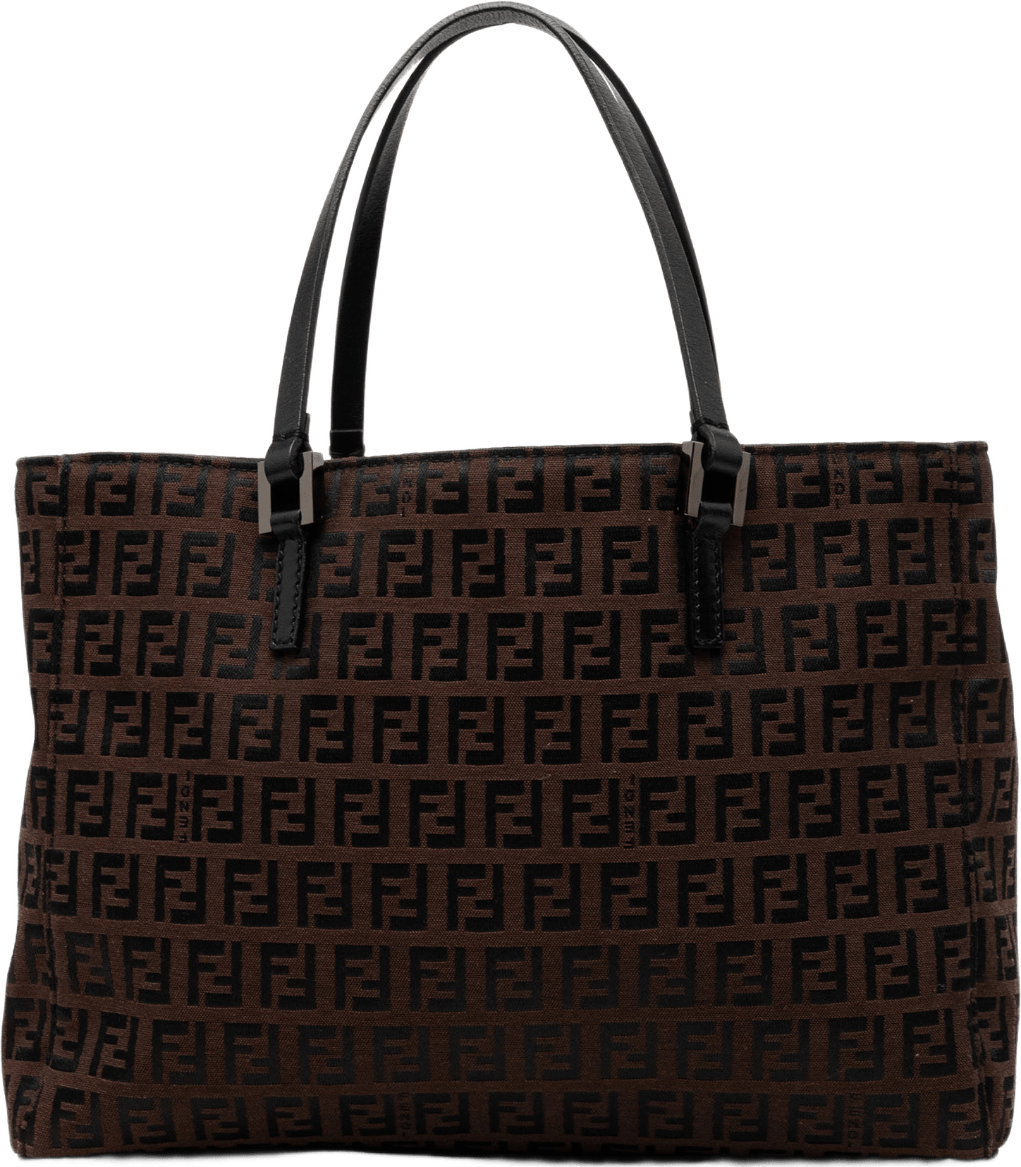 Fendi Zucchino Canvas Tote, från Luxclusif, i färgen brun.