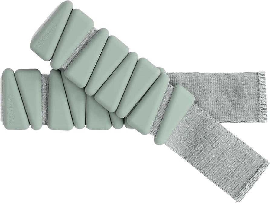 Ankel-/handledsvikter Kit 0,45 Kg - Yogiraj, från Yogiraj, i färgen sage green.