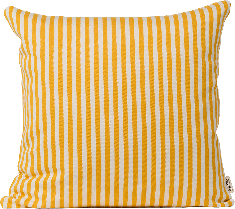 Kuddfodral Bea Rand, från Gyllstad, i färgen palermo-gul.