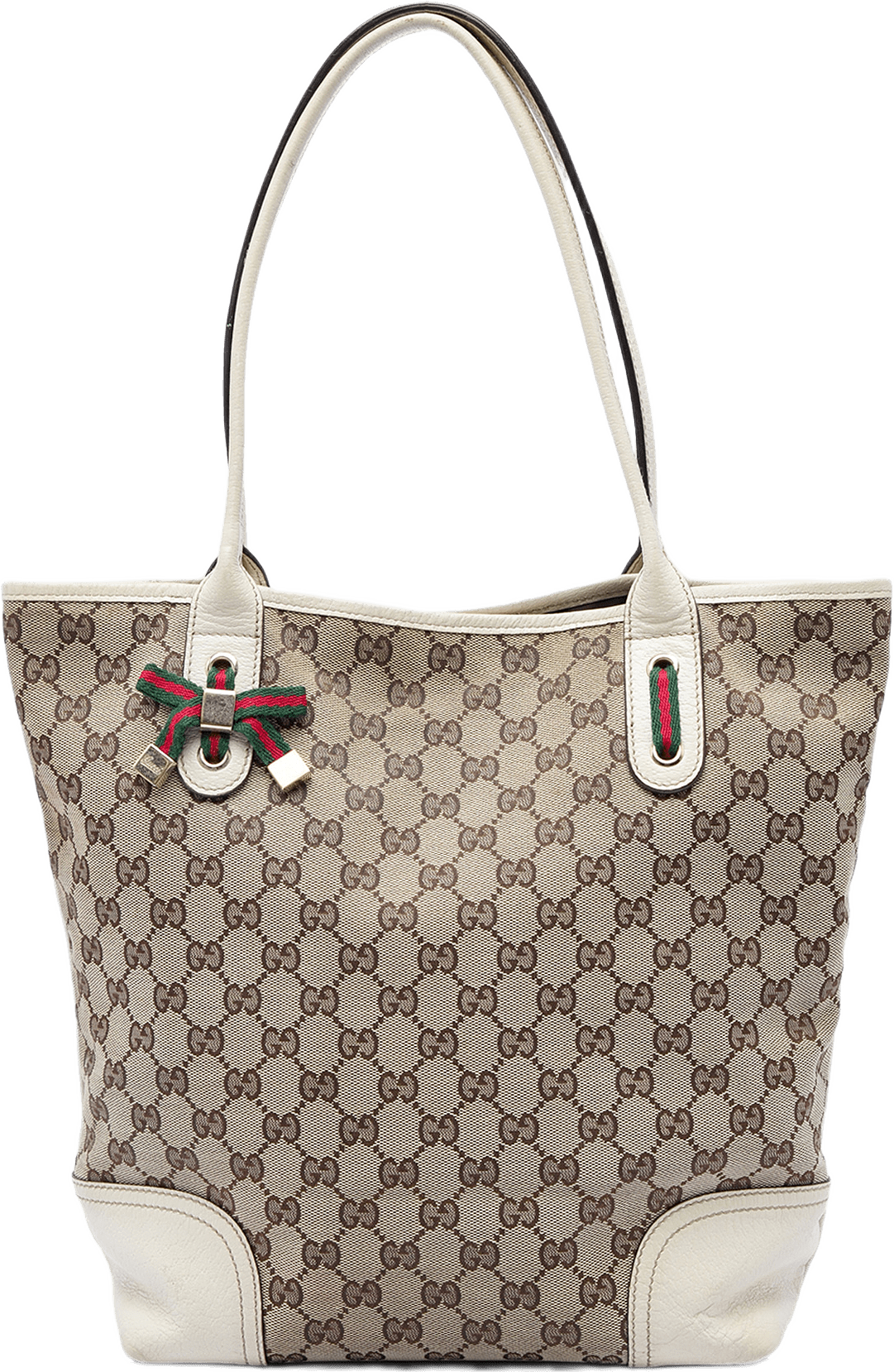 Gucci Gg Canvas Princy Tote, från Luxclusif, i färgen vit.
