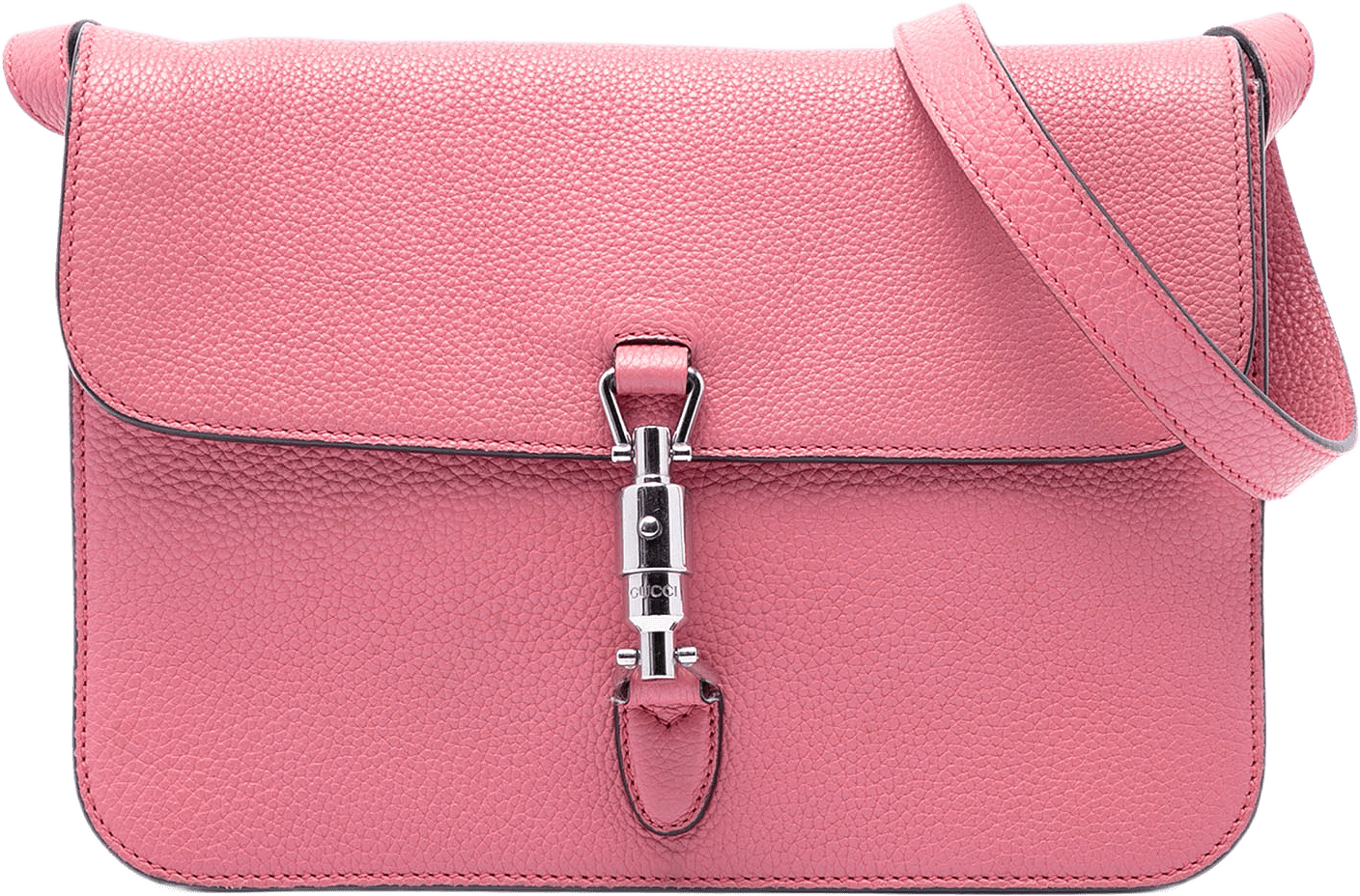 Gucci Calfskin Soft Jackie Convertable Crossbody, från Luxclusif, i färgen rosa.