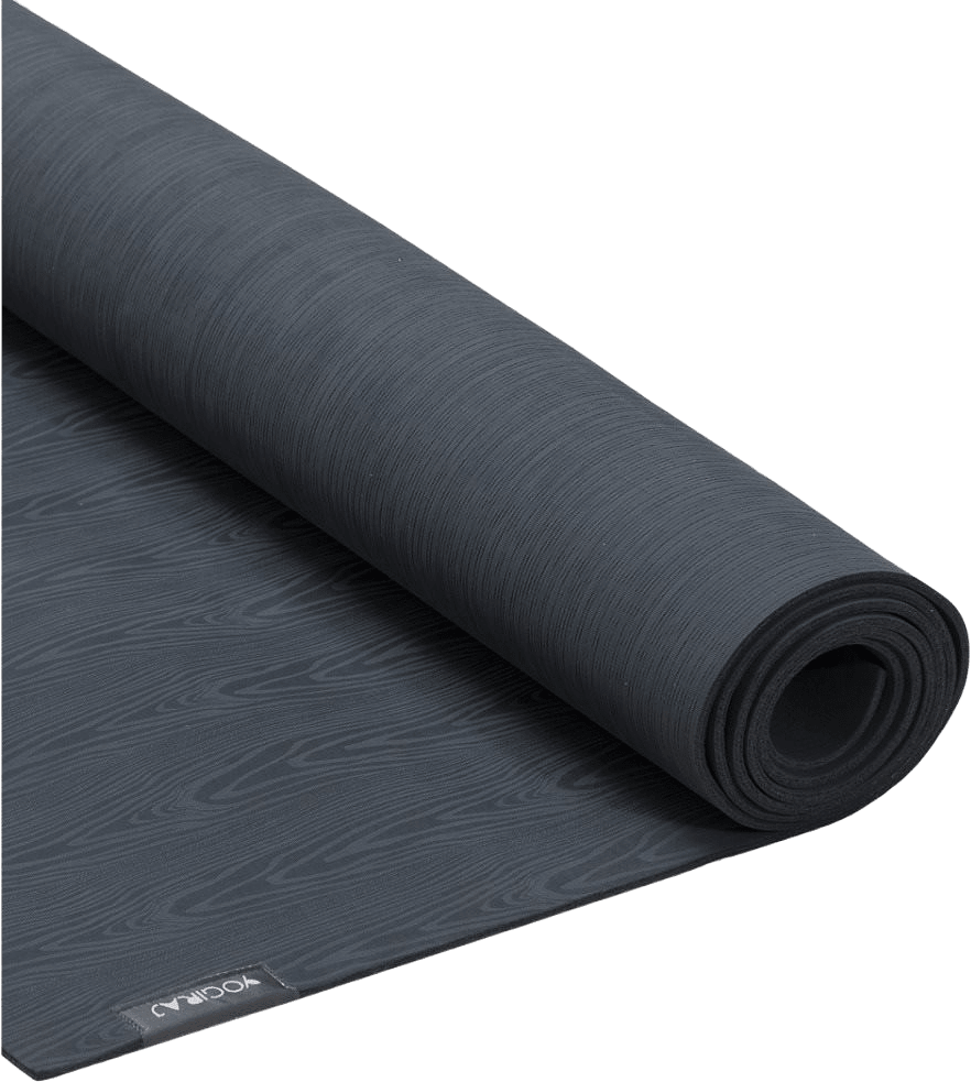 Yogamatta Organic Lite Mat 4 Mm, från Yogiraj, i färgen graphite grey.