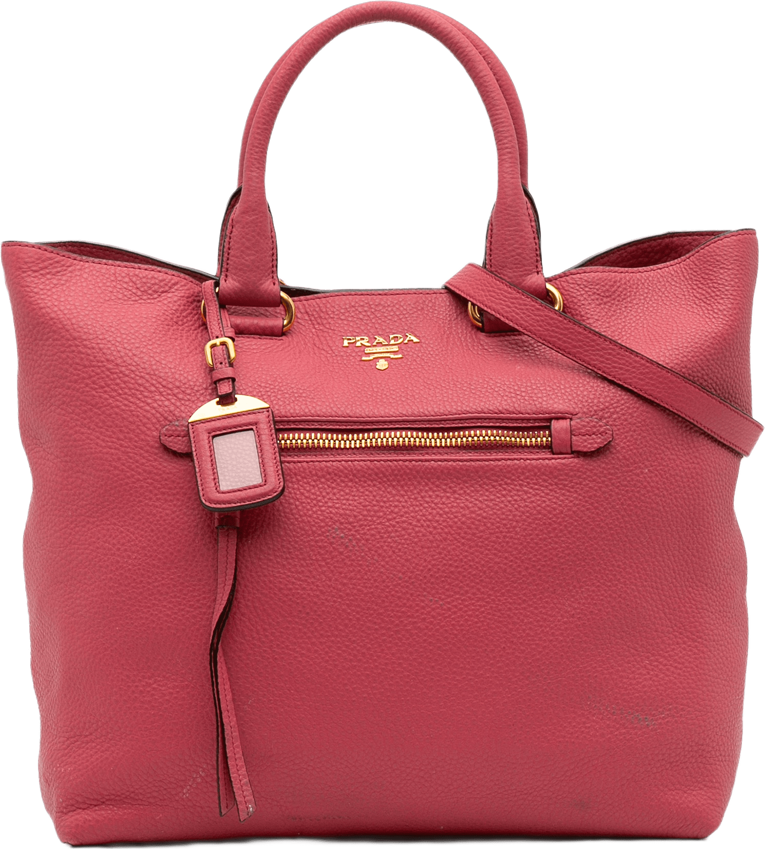 Prada Vitello Daino Open Convertible Tote, från Luxclusif, i färgen blush.