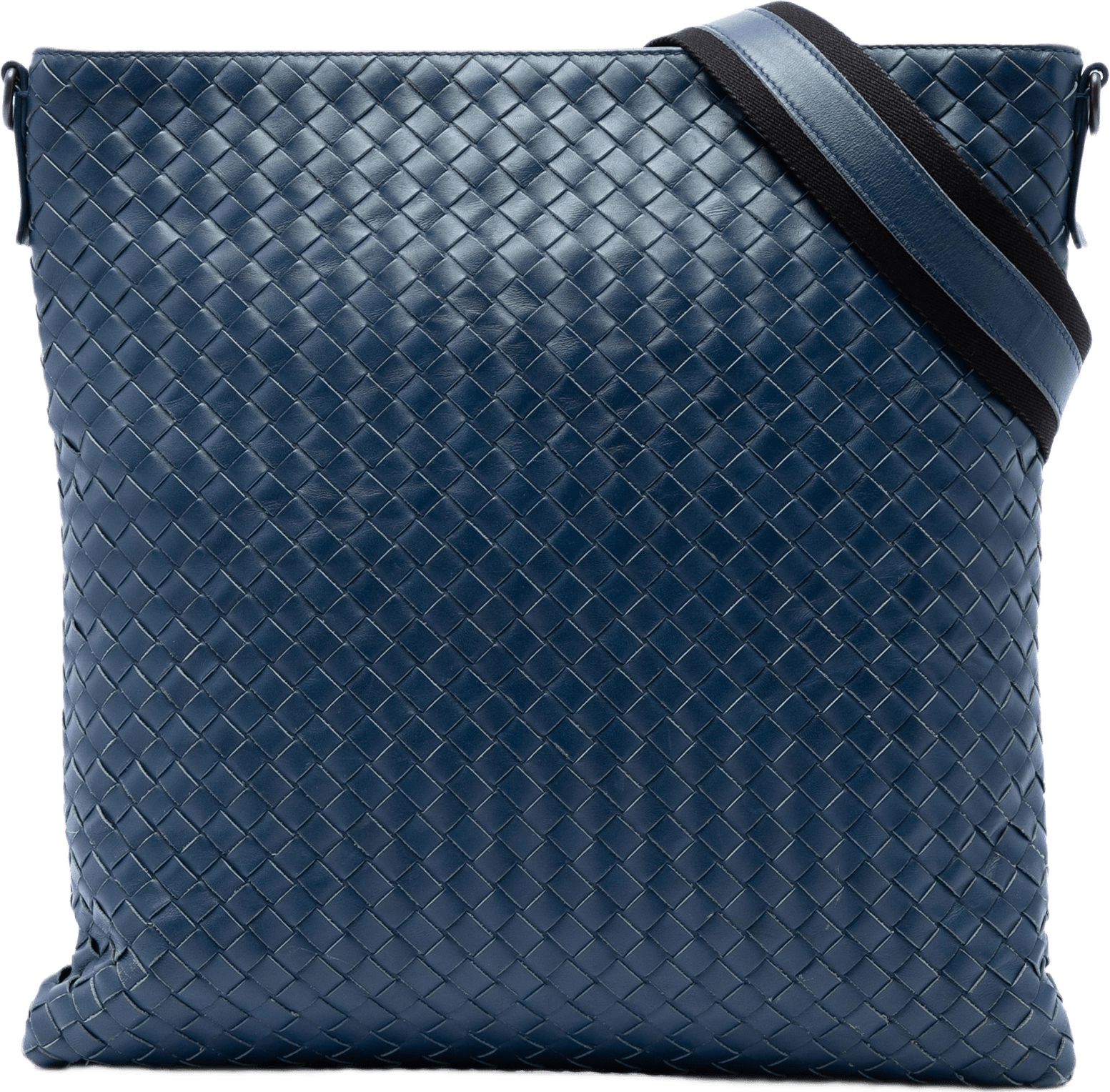 Bottega Veneta Nappa Intrecciato Vn Crossbody, från Luxclusif, i färgen blå.