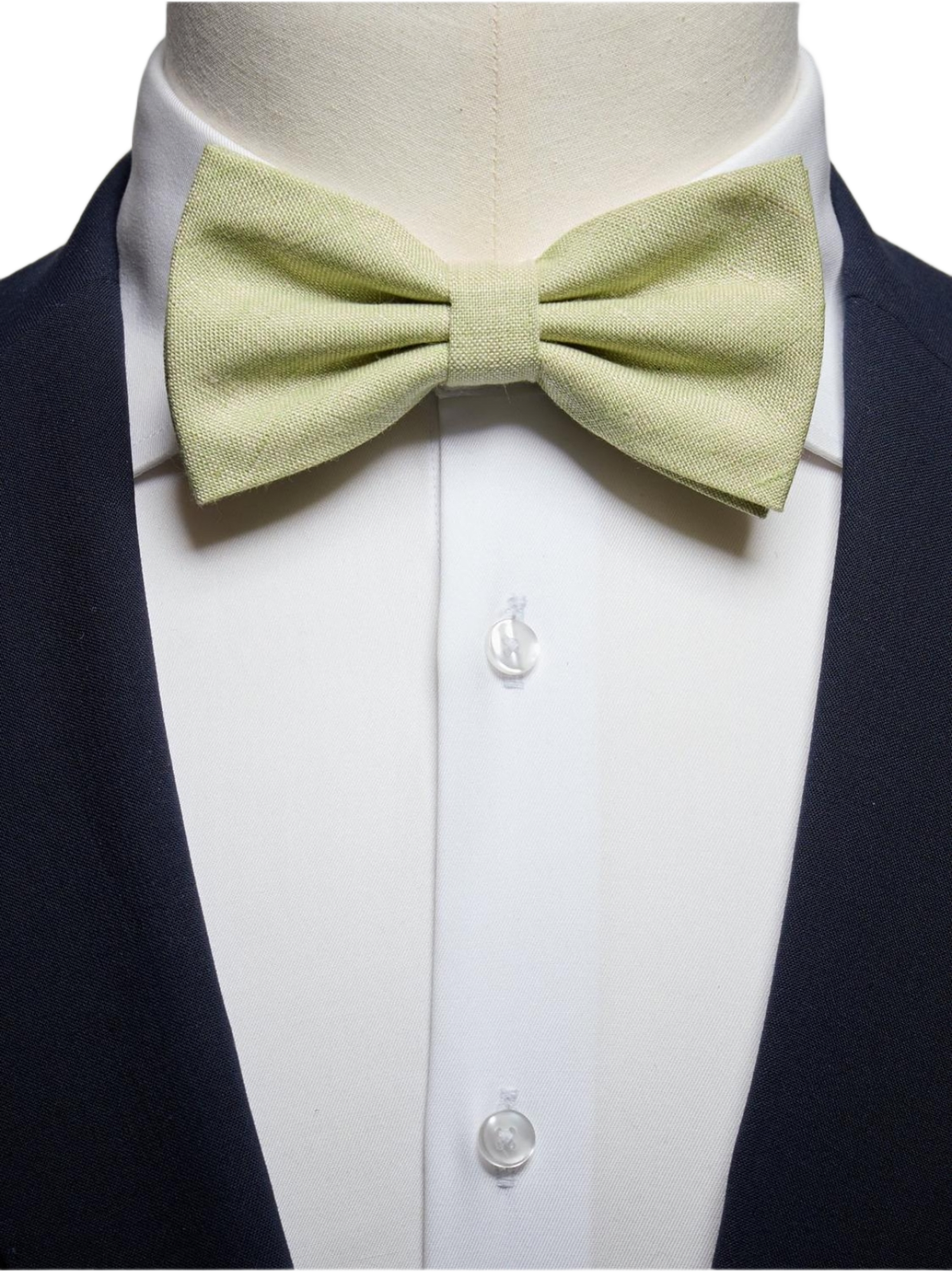 Bow Tie Linen Pre Tied, från John Henric, i färgen green.