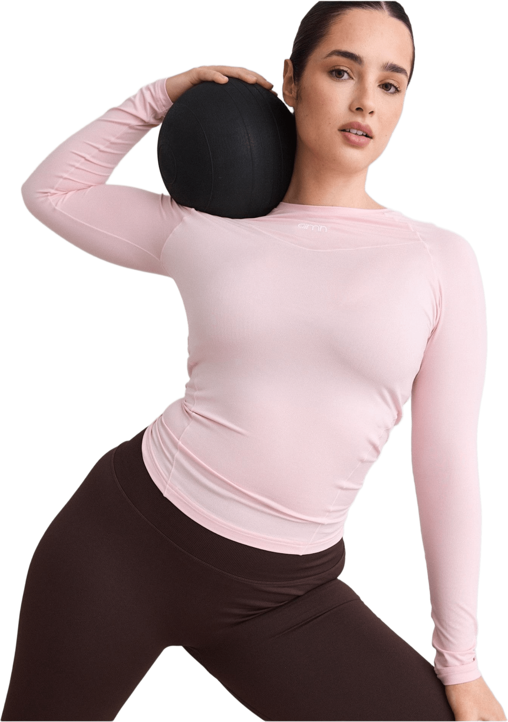 Soft Basic Long Sleeve, från aim'n, i färgen ballerina.