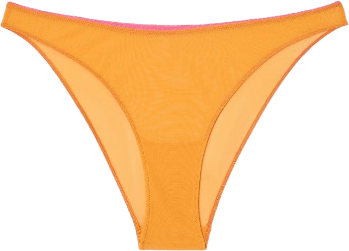 Mesh Bikini Briefs, från Understatement, i färgen apricot/neon pink.