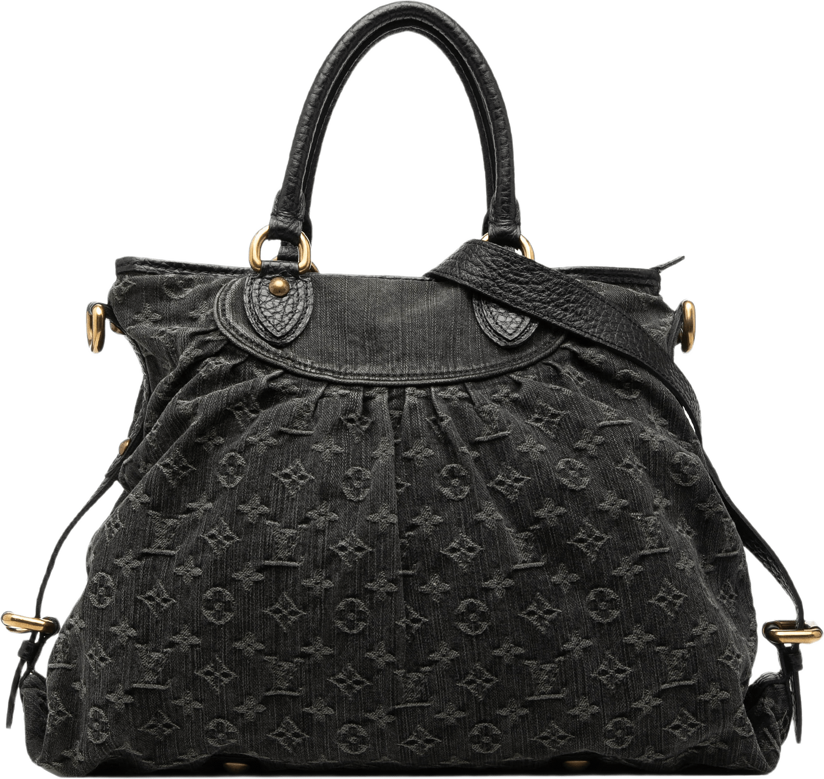 Louis Vuitton Monogram Denim Neo Cabby Gm, från Luxclusif, i färgen black.