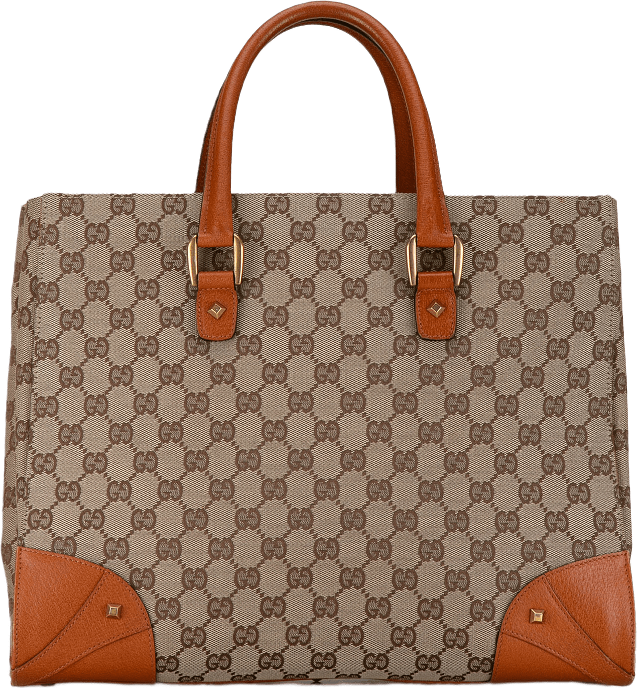 Gucci Gg Canvas Nailhead Tote