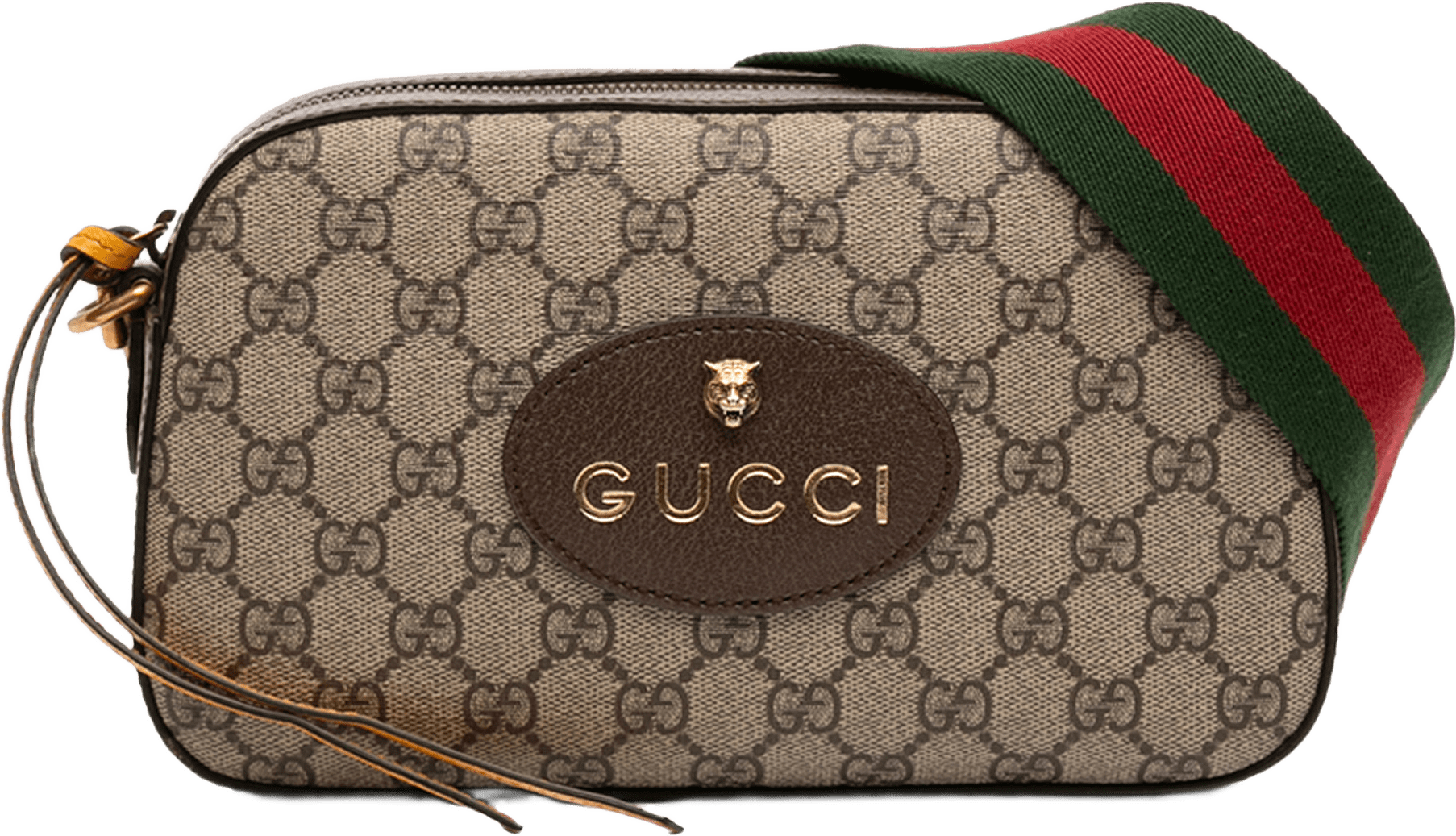 Gucci Gg Supreme Web Neo Vintage Crossbody, från Luxclusif, i färgen beige.