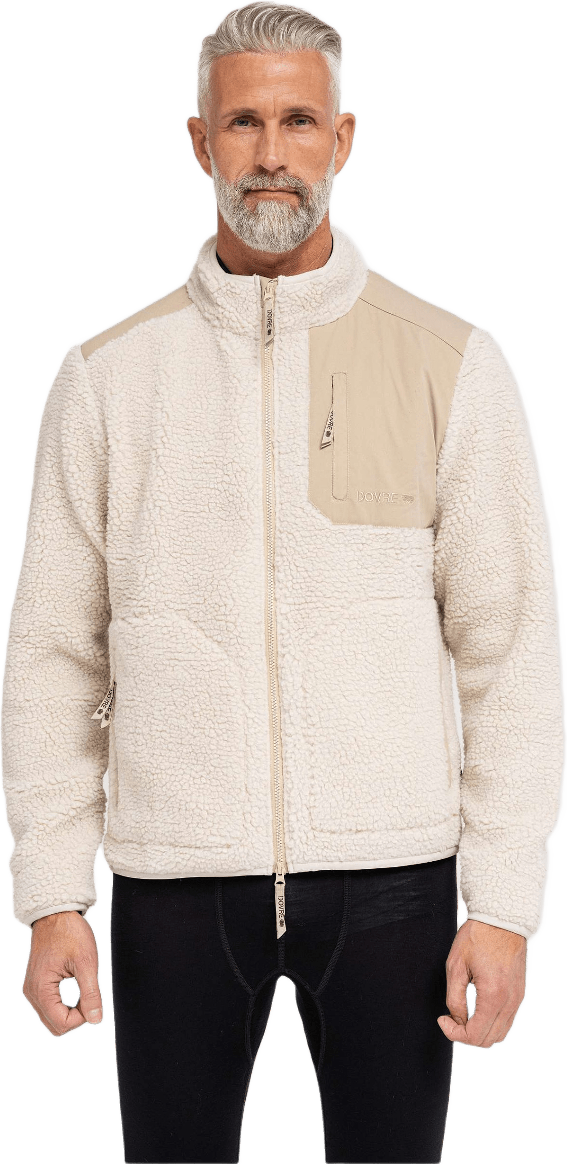 Teddy Fleece Polyester Beige, från Dovre, i färgen beige.