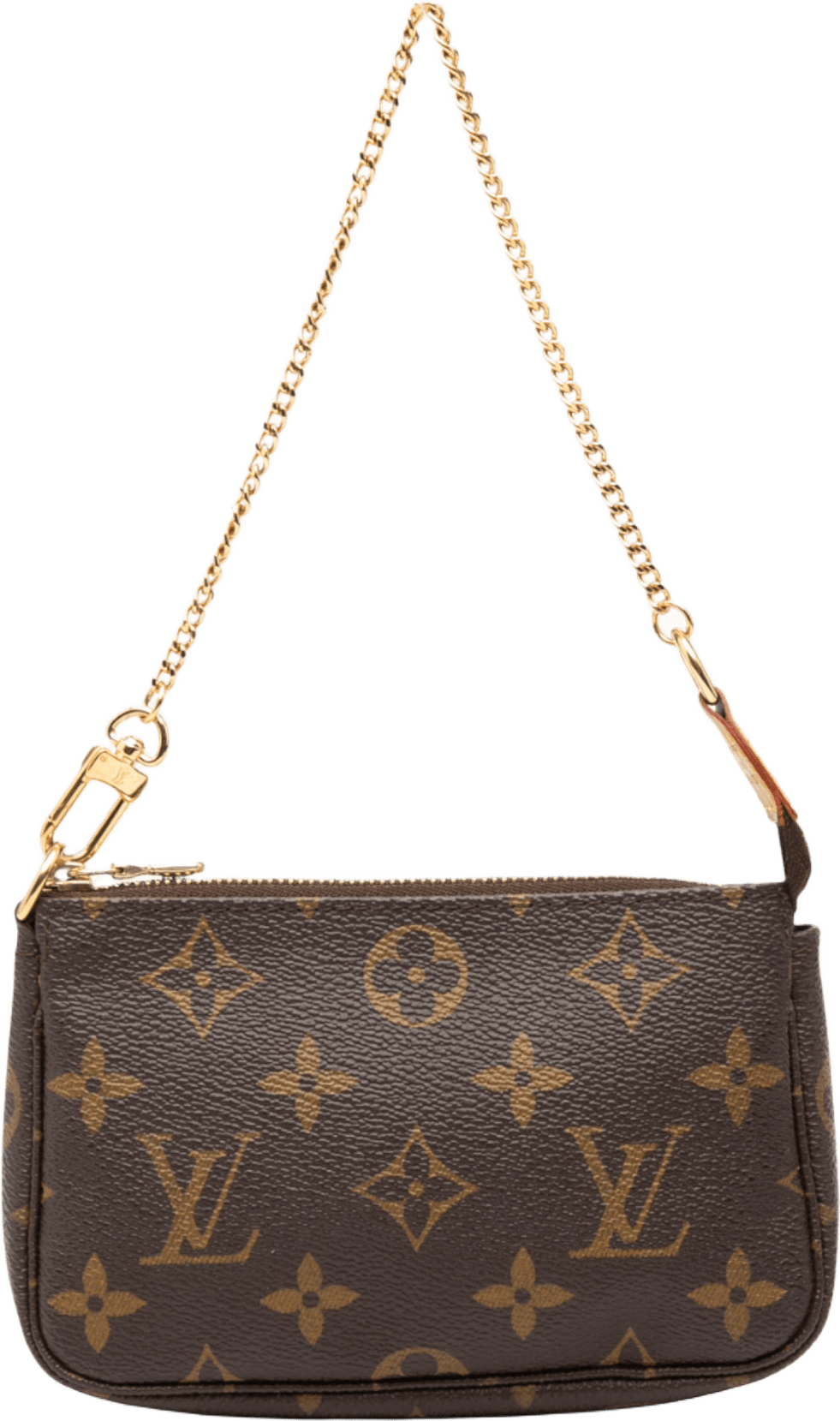 Louis Vuitton Monogram Mini Pochette Accessoires, från Luxclusif, i färgen brown.