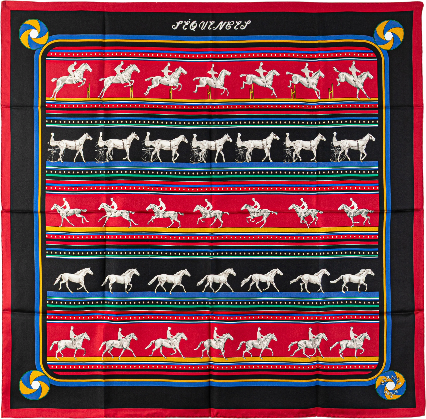 Hermès Sequences Silk Scarf