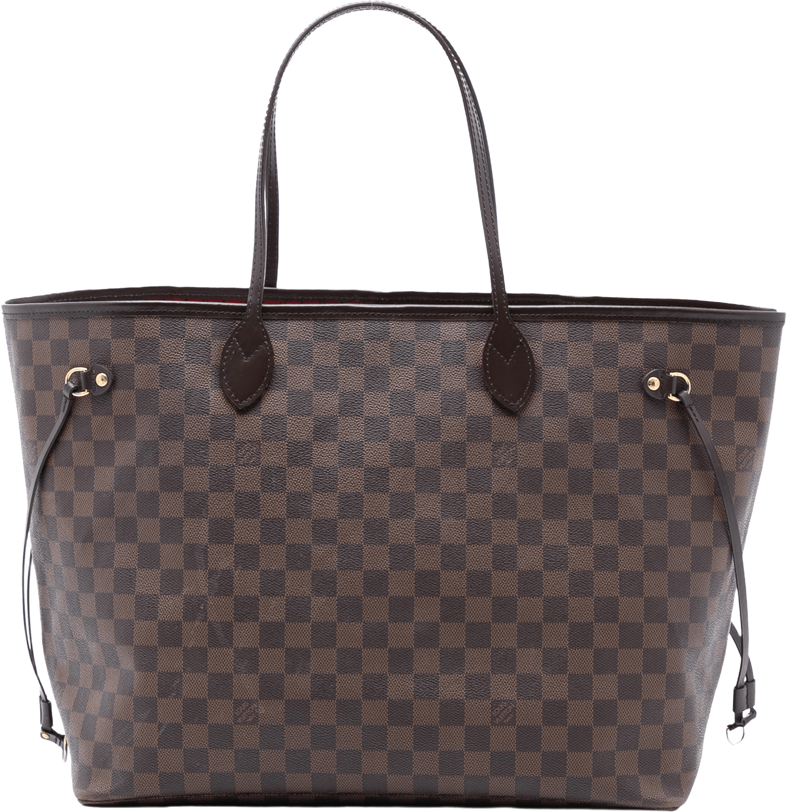 Louis Vuitton Damier Ebene Neverfull Gm, från Luxclusif, i färgen brown.