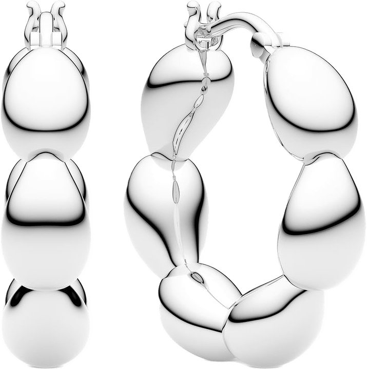 Örhängen Goccia Cerchietto, från Sif Jakobs Jewellery, i färgen silver.