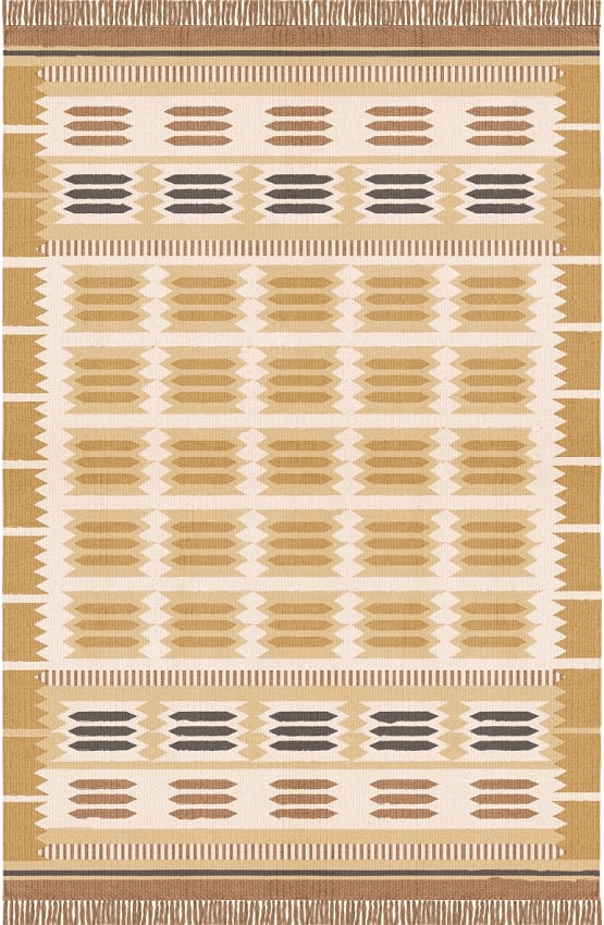 Röllakan Ullmatta 250x350 cm, från Layered, i färgen gul.