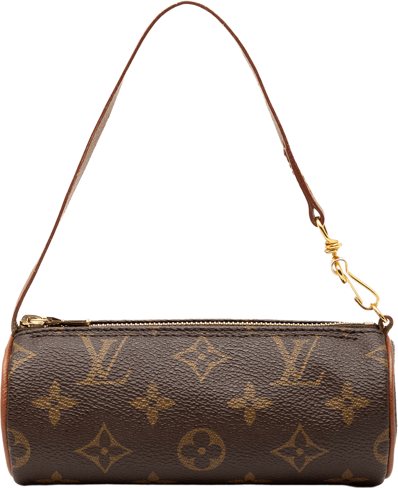 Louis Vuitton Monogram Papillon Pochette, från Luxclusif, i färgen brown.