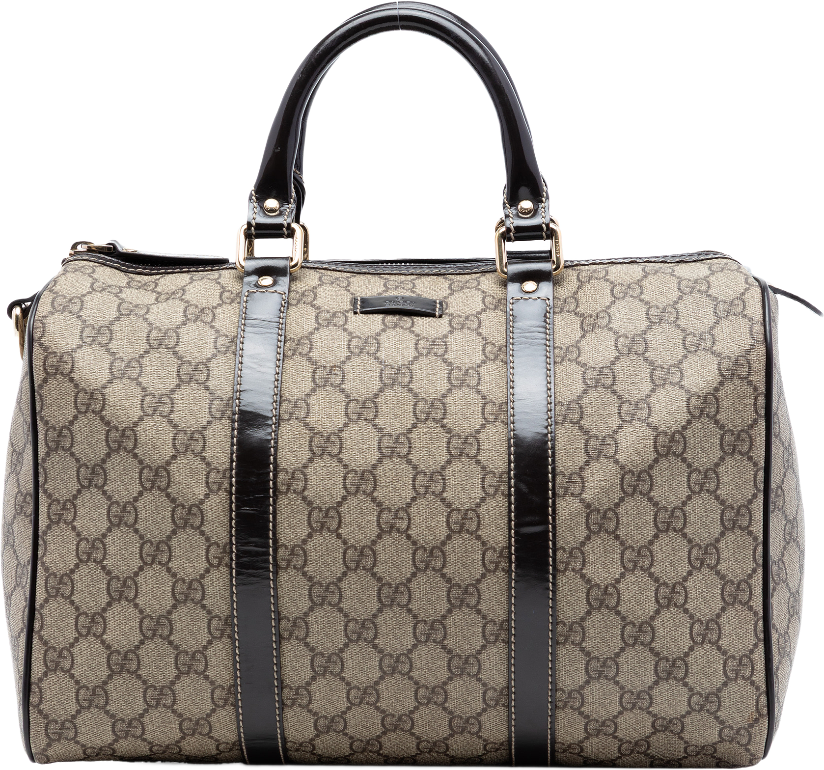 Gucci Medium Gg Supreme Joy Boston Bag, från Luxclusif, i färgen beige.