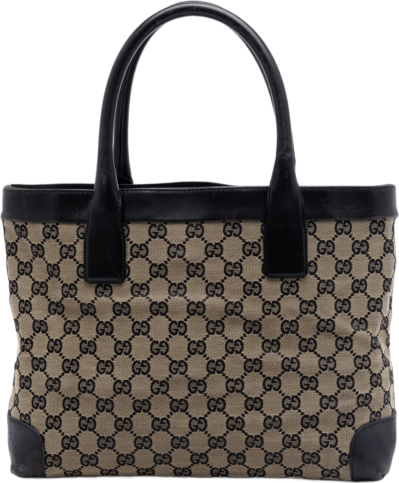 Gucci Gg Canvas Handbag, från Luxclusif, i färgen beige.