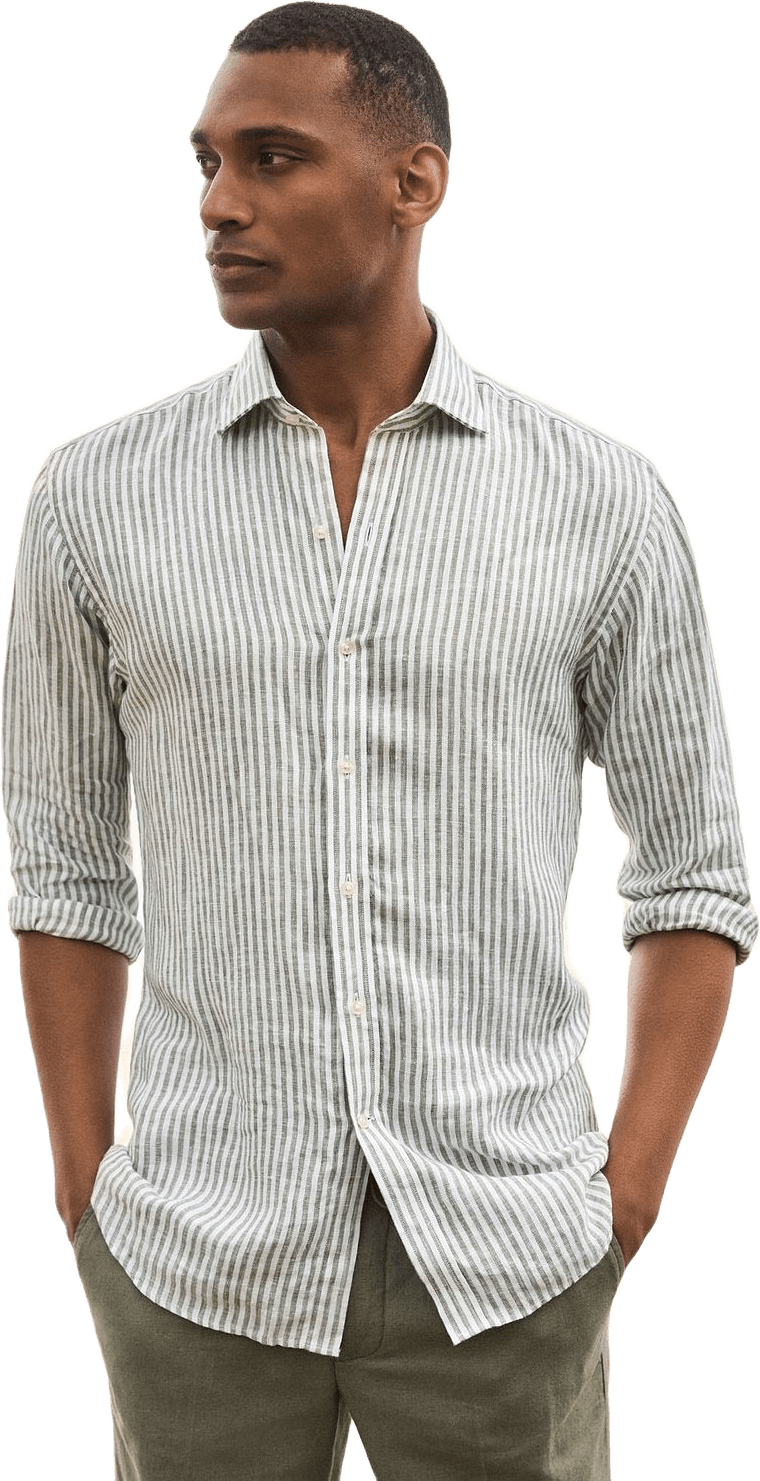 Linen Striped Smart Shirt (lino)