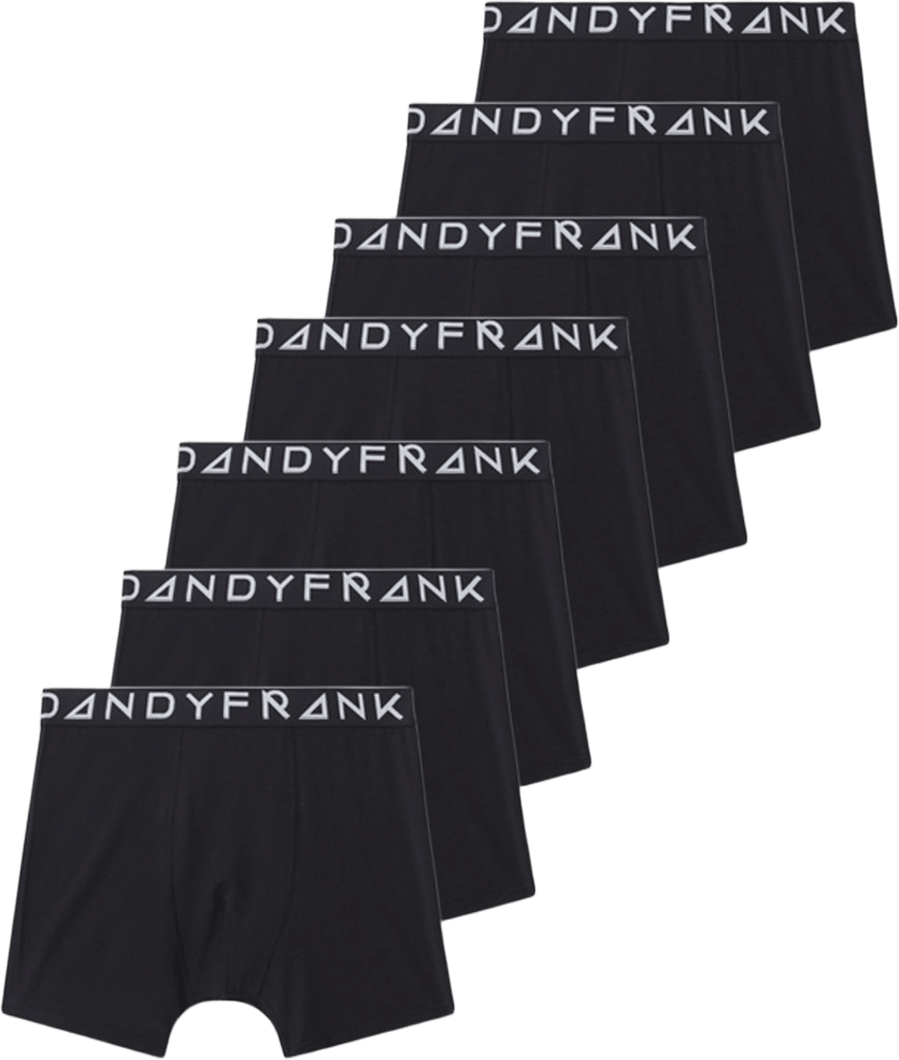 7-p Solid Tencel Boxer, från Frank Dandy, i färgen black.