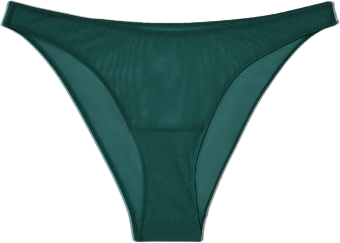 Mesh Bikini Briefs, från Understatement, i färgen pine green.