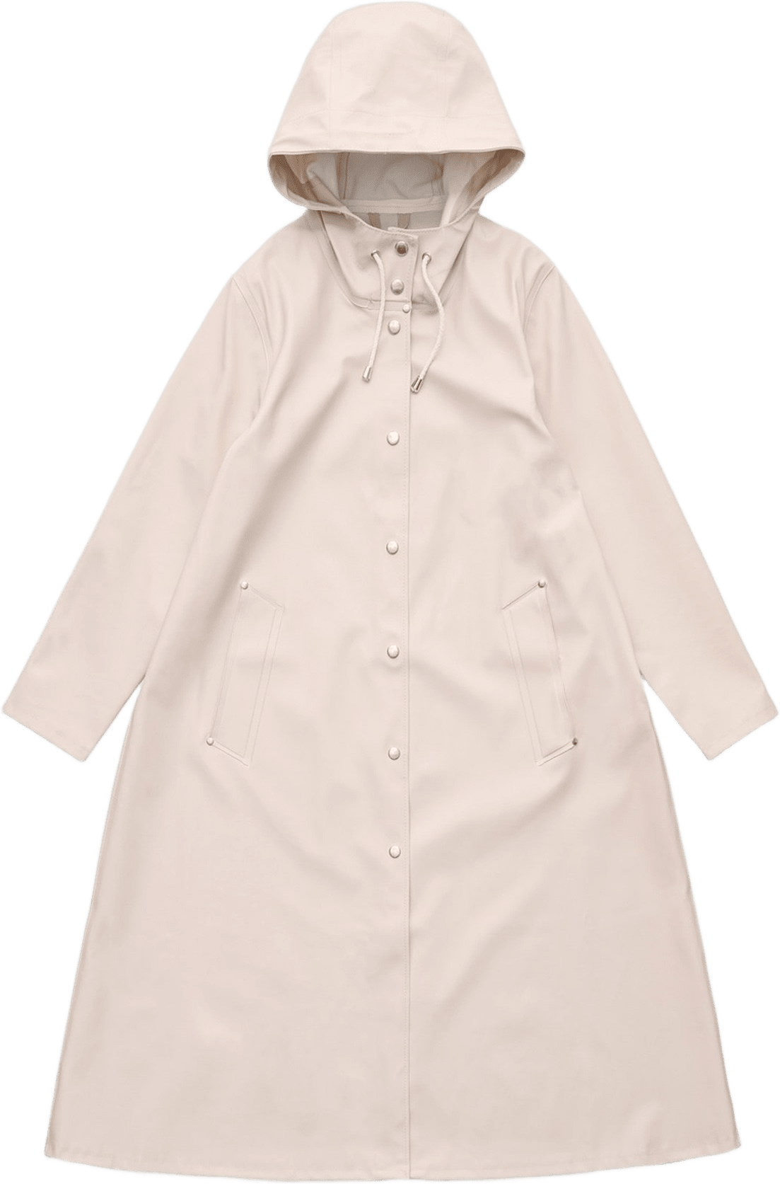 Mosebacke Long Raincoat, från Stutterheim, i färgen light sand.