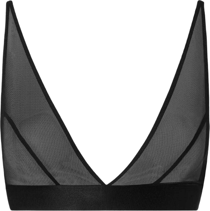 Mesh Plunge Bralette, från Understatement, i färgen black.