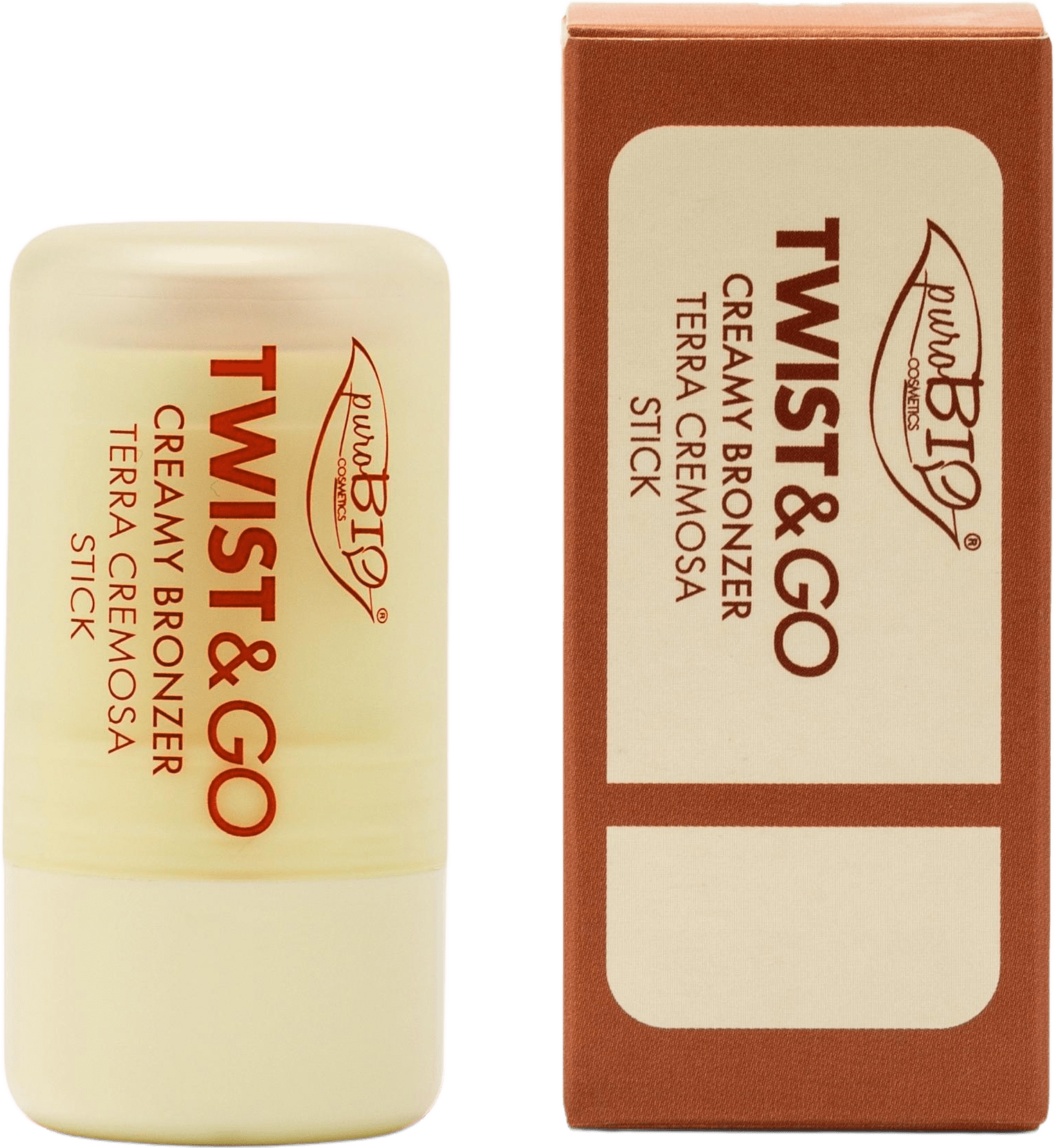 Twist & Go Creamy Bronzer, från PuroBio, i färgen 02 biscuit.