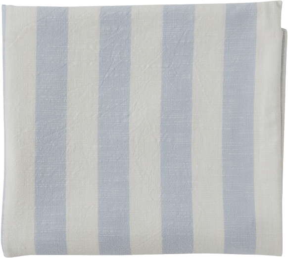 Striped Tablecloth - 200x140 Cm, från OYOY Living, i färgen ice blue.
