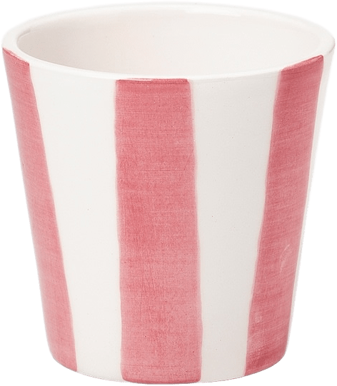 Iris Check Kopp - 8x8 Cm, från Pick A Poppy, i färgen pink.
