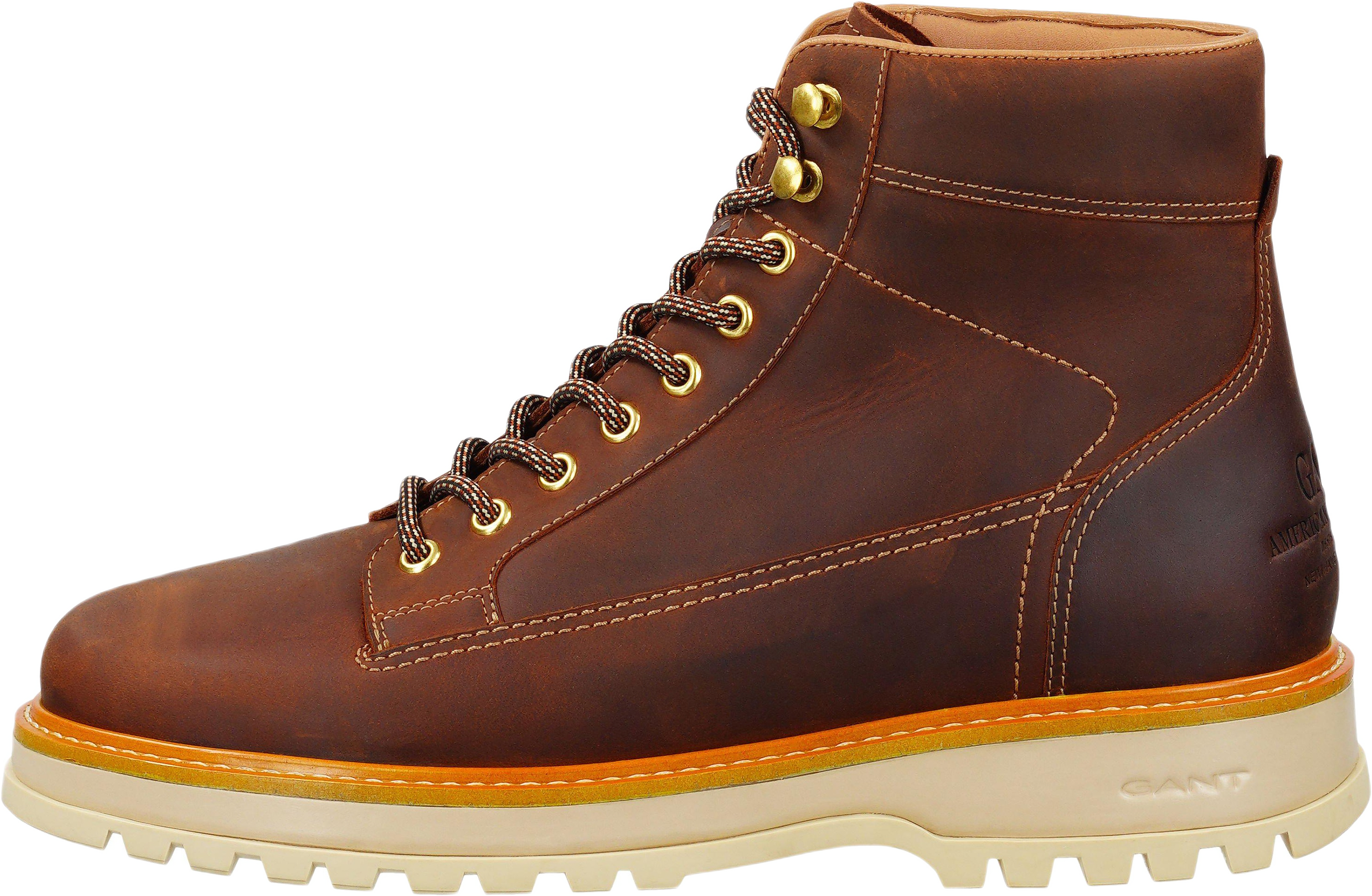 Clafton Mid Boot, från GANT Footwear, i färgen g41 - tan.