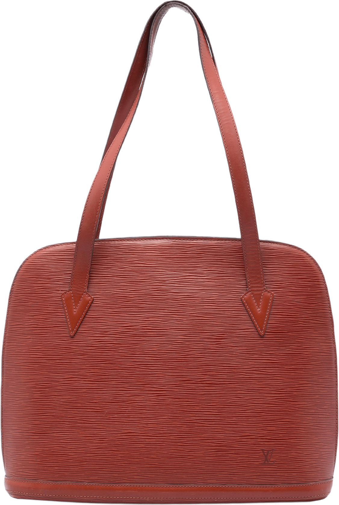 Louis Vuitton Epi Lussac, från Luxclusif, i färgen brun.