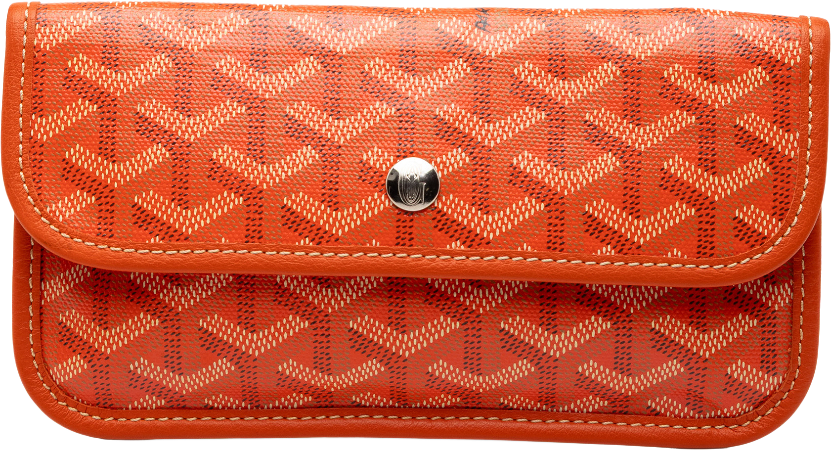 Goyard Goyardine Saint Louis Pouch, från Luxclusif, i färgen orange.