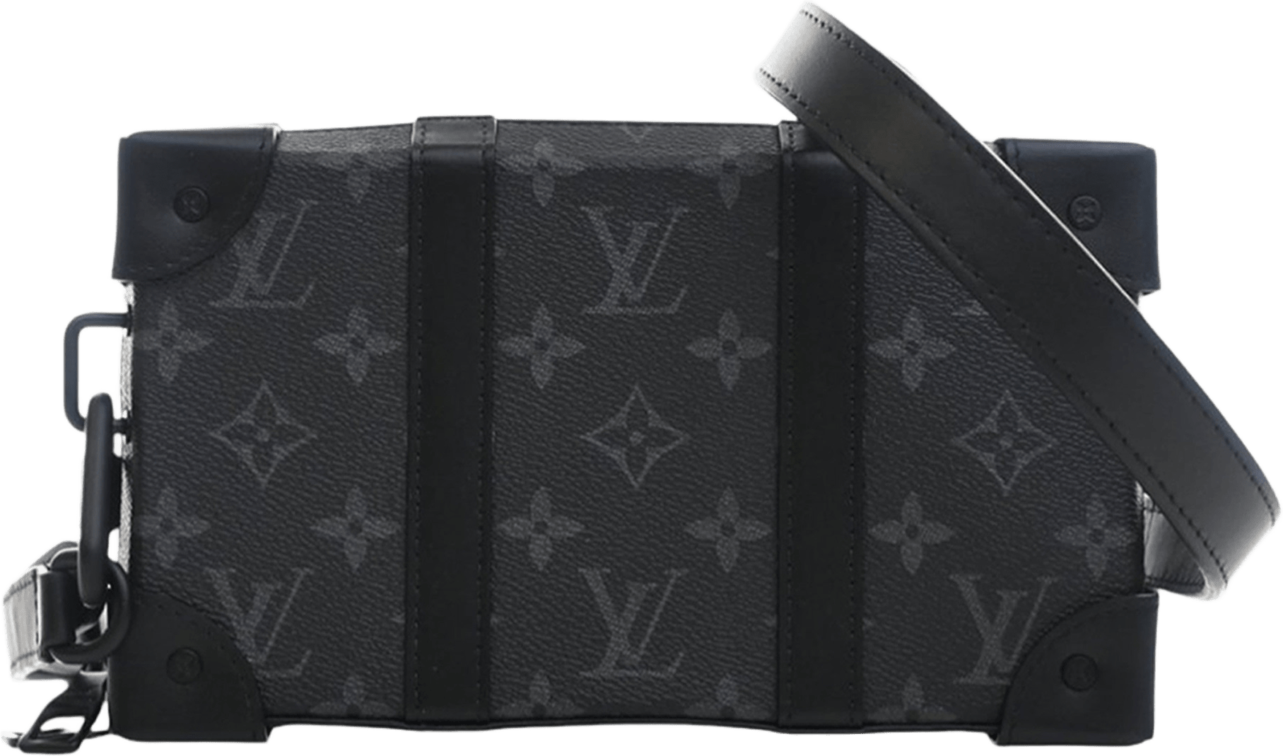 Louis Vuitton Monogram Eclipse Soft Trunk Wallet Crossbody, från Luxclusif, i färgen black.