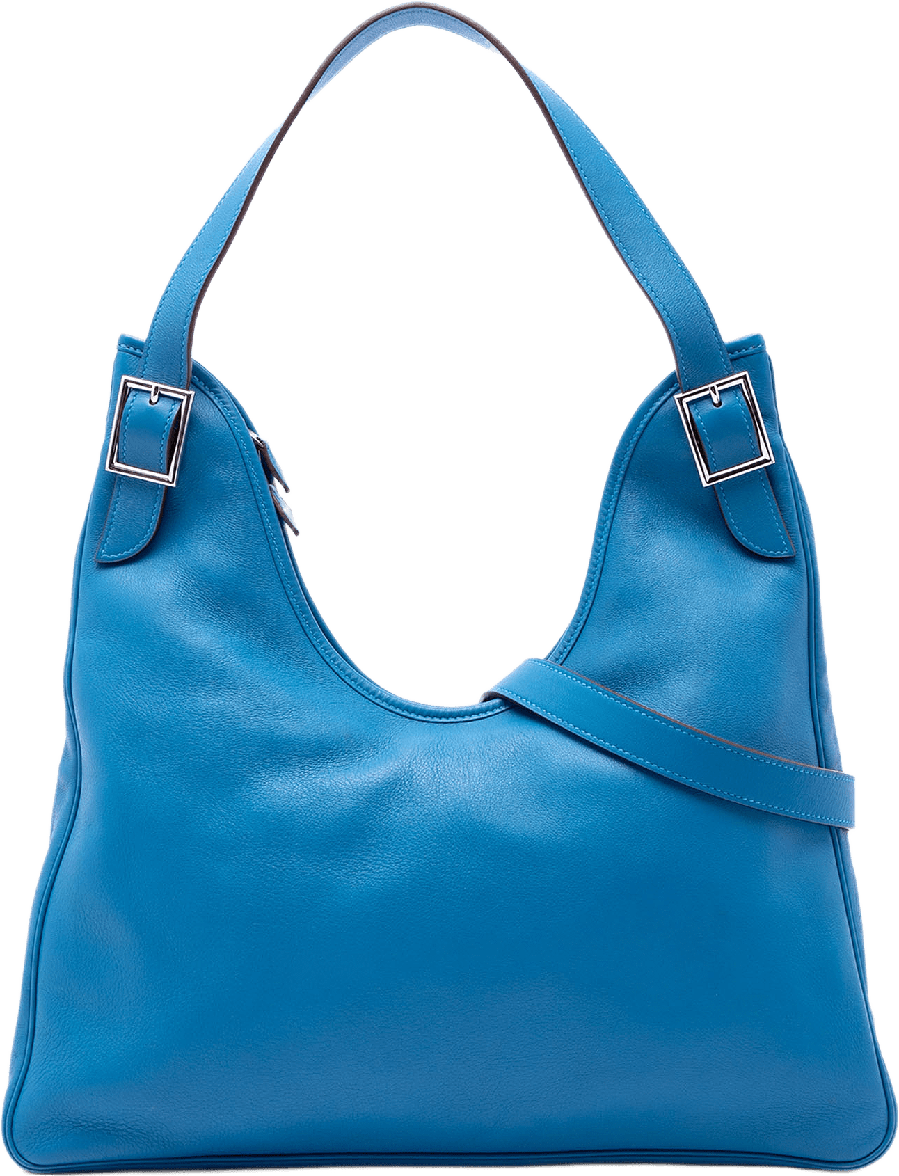 Hermès Swift Massai Cut 40, från Luxclusif, i färgen blå.