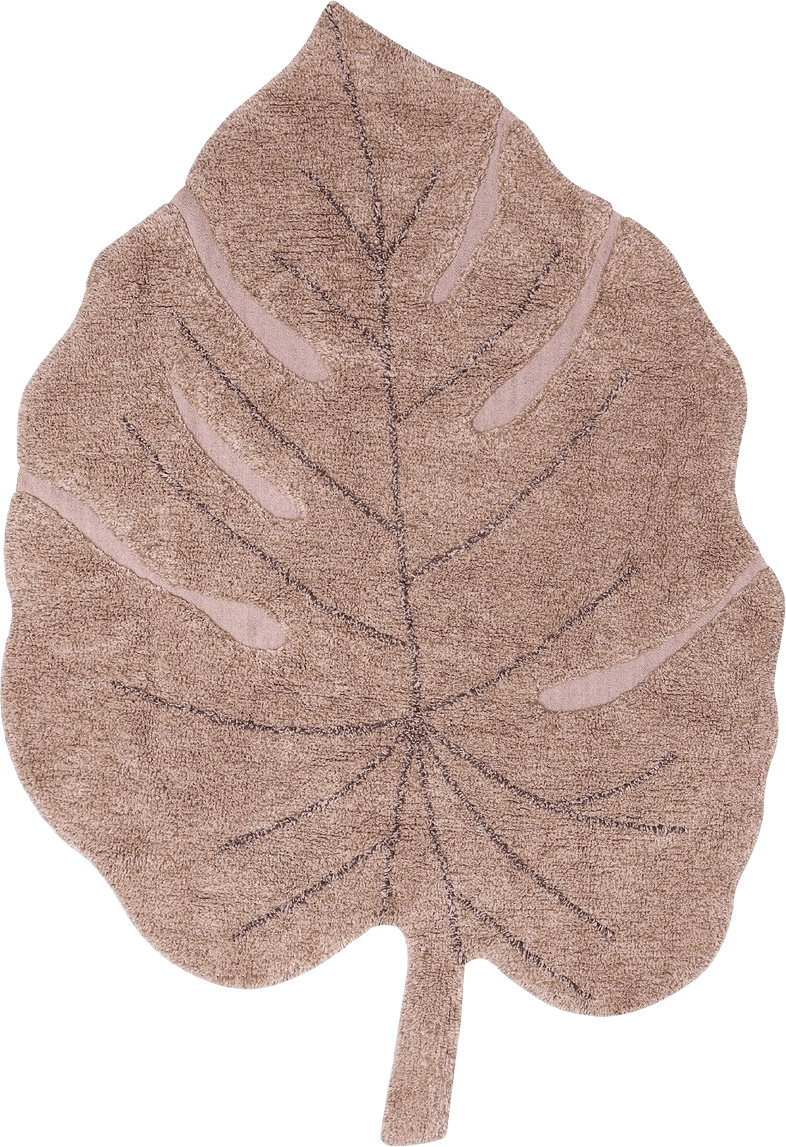 Tvättbar Matta Monstera Honey