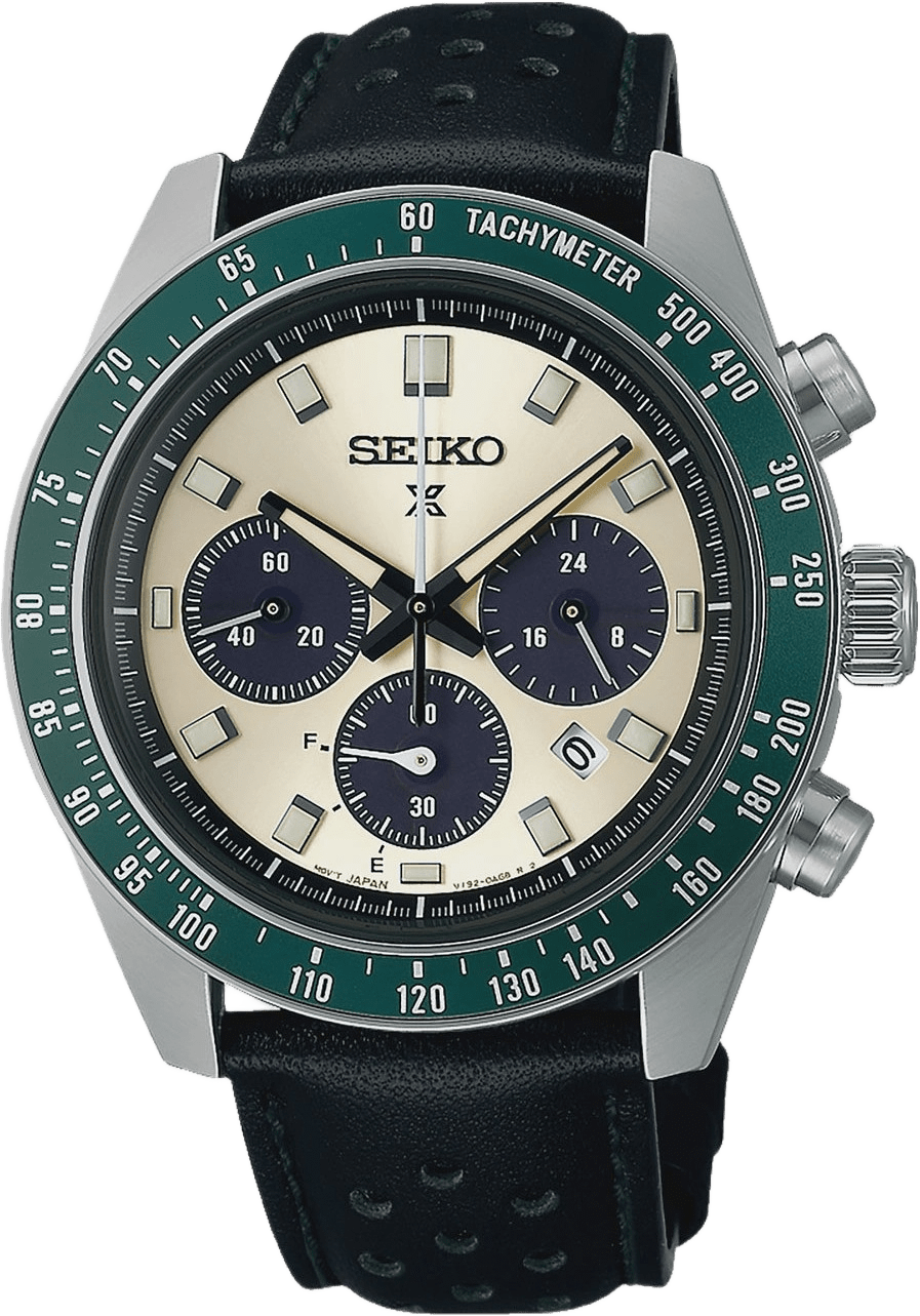 Seiko Prospex Beige/svart, Läderband - Ssc943p1, från Seiko, i färgen 1.