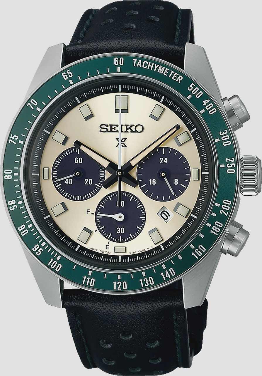 Seiko Prospex Beige/svart, Läderband - Ssc943p1, från Seiko, i färgen 1.