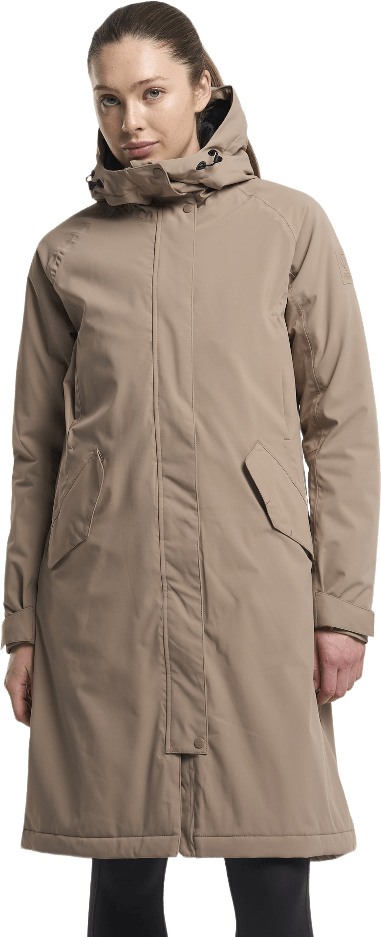 Trudy Parka Women, från Tenson, i färgen taupe.