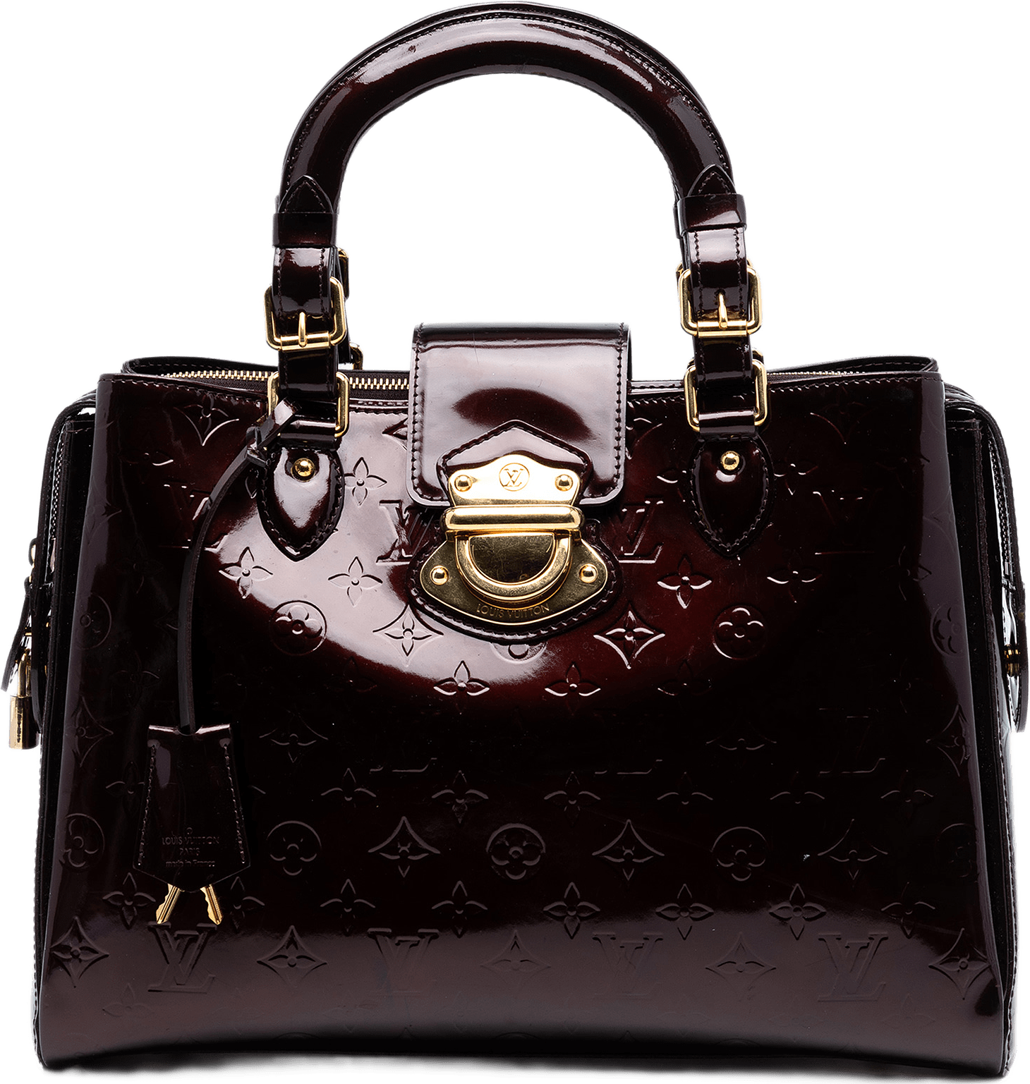 Louis Vuitton Monogram Vernis Melrose Avenue, från Luxclusif, i färgen purpur.