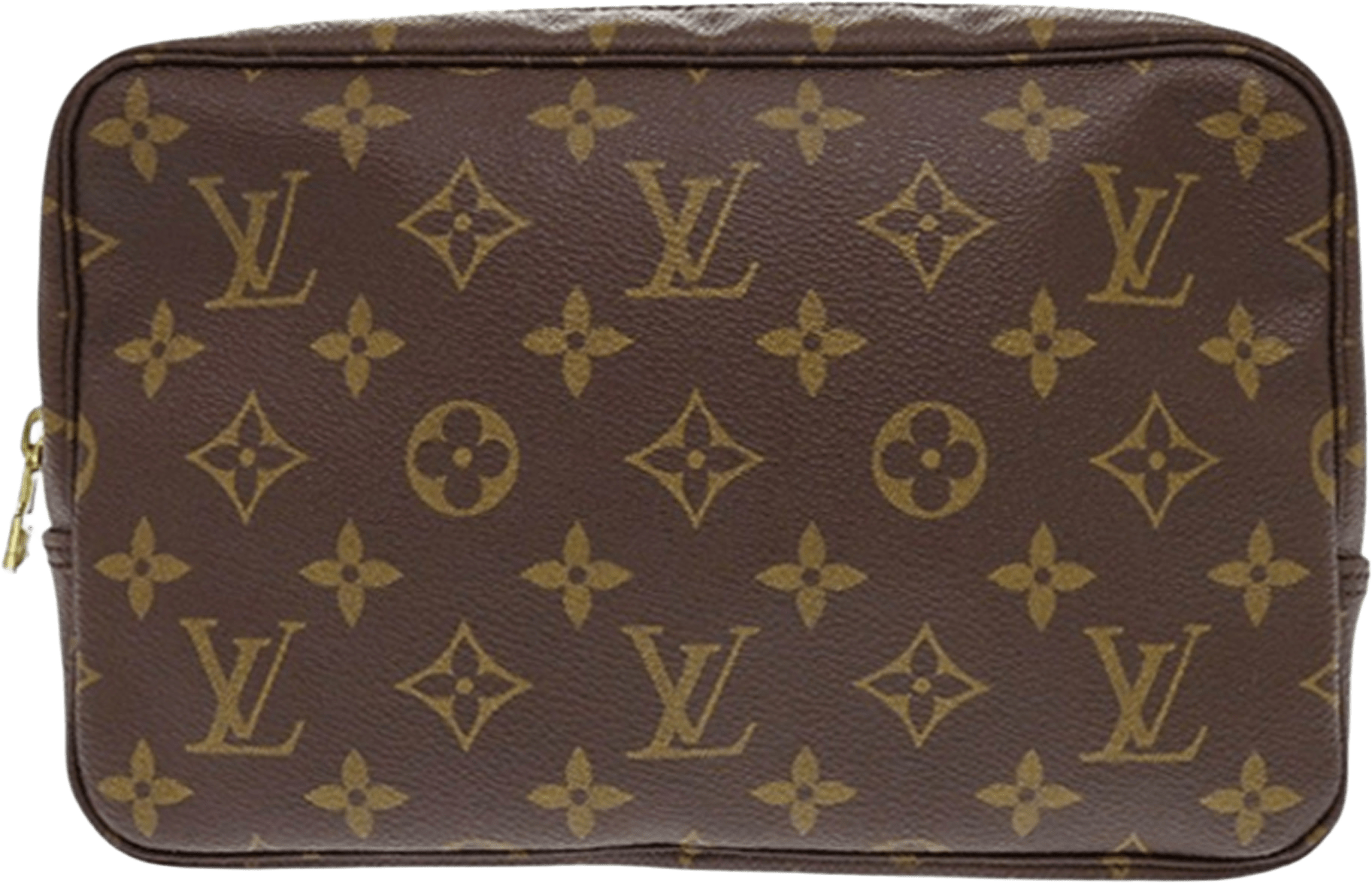 Louis Vuitton Monogram Trousse Toilette 23, från Luxclusif, i färgen brown.