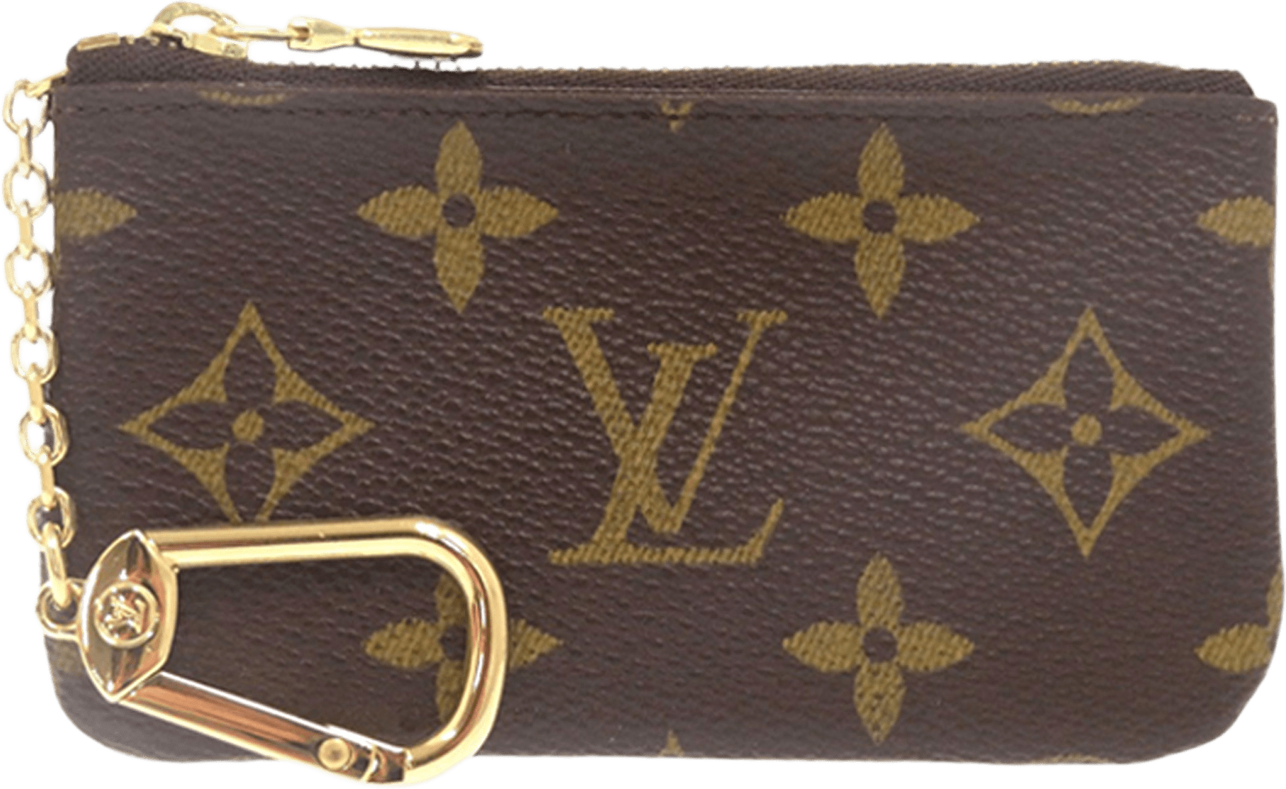 Louis Vuitton Monogram Key Pouch, från Luxclusif, i färgen brown.