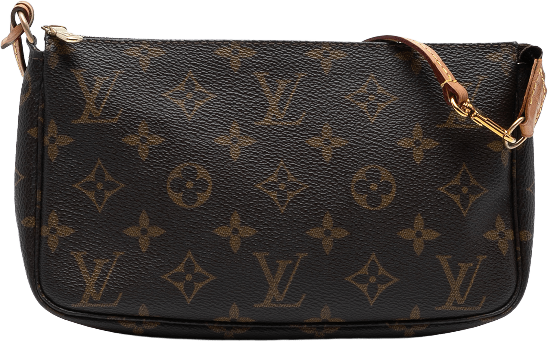 Louis Vuitton Monogram Pochette Accessoires, från Luxclusif, i färgen brown.